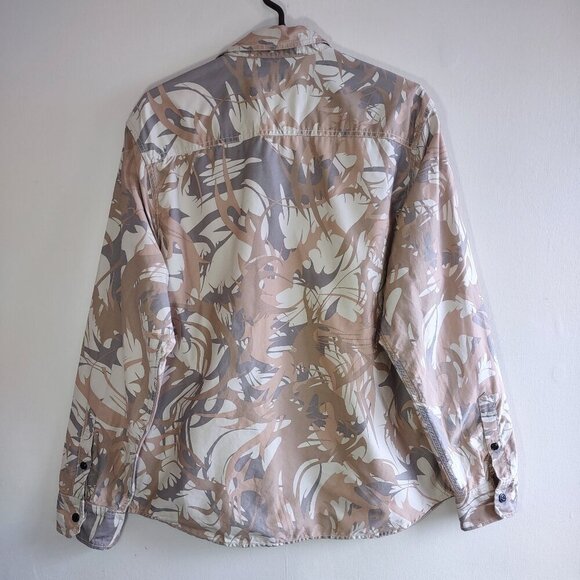 Diesel D78 Camo Military Button Up OverShirt Long Sleeve Men's Size Large Grunge - Picture 5 of 14